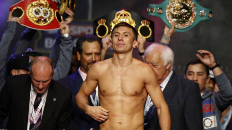 Golovkin puts titles on the line in Vegas debut