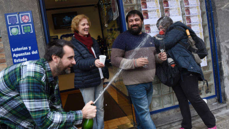 Struggling town wins big in Spain's Christmas lottery