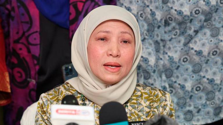 Women, Family and Community Development Minister, Datuk Seri Nancy Shukri - BERNAMApix