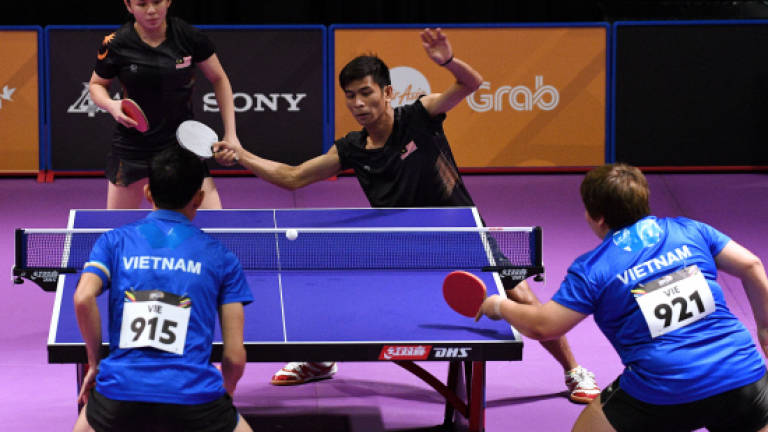Singapore bag two table tennis doubles gold medals
