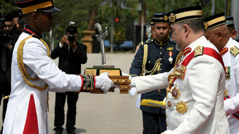 Yang di-Pertuan Agong attends Royal Commissioning Parade