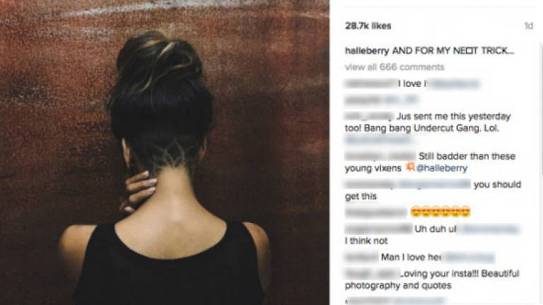 Halle Berry joins the undercut tattoo tribe