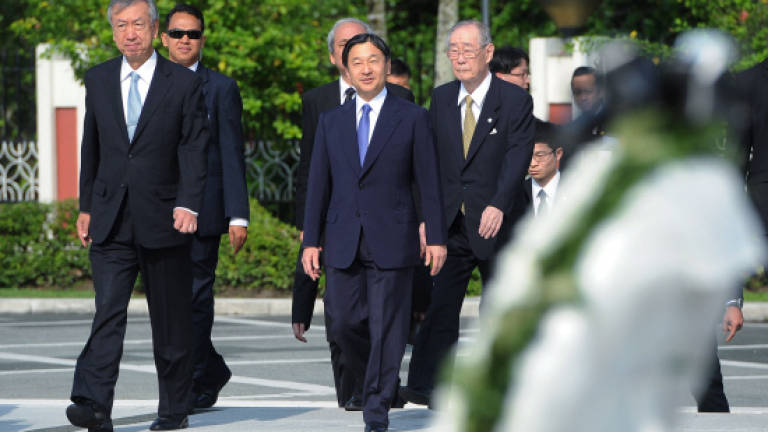 Crown Prince Naruhito pays tribute to Malaysia's fallen heroes