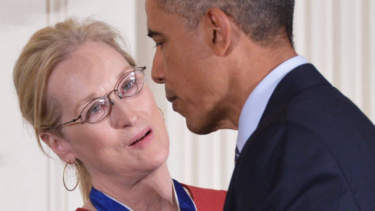 Barack Obama honours Meryl Streep with 'love'