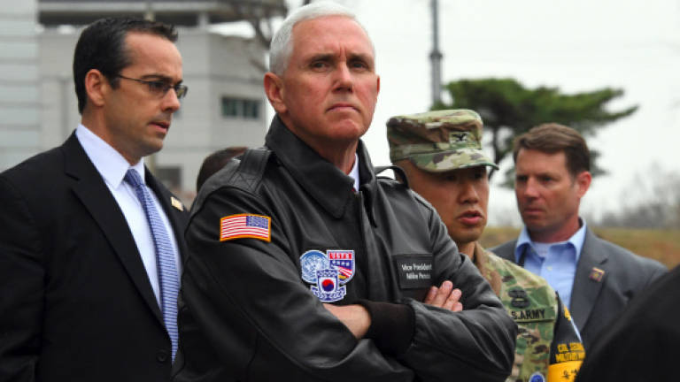 'All options on table' with North Korea: Pence at DMZ
