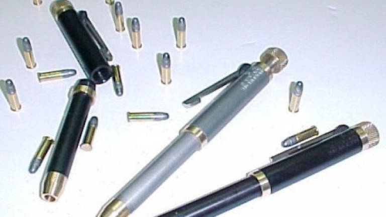 Pen gun a banned item