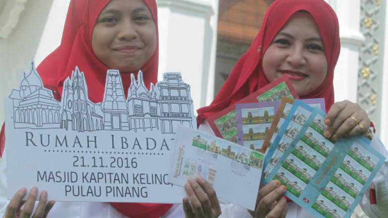 Pos Malaysia's new stamp series features well-known places of worship