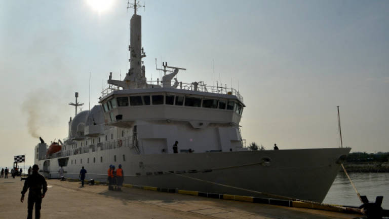 French naval ship Dupuy De Lome (A759) docks in Port Klang French naval ship Dupuy De Lome (A759) docks in Port Klang