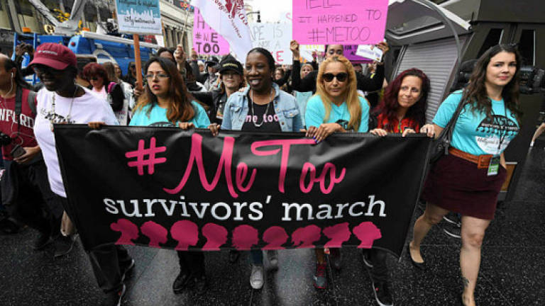 Hundreds join #MeToo march in Hollywood against sexual abuse