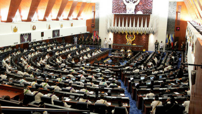 Composition of the Dewan Rakyat at dissolution