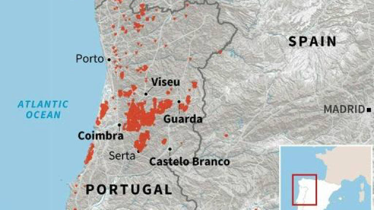 Fire kills eight, wounds 50 in northern Portugal