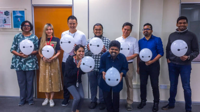 Baymax's assistant puts TheSun staff through their paces