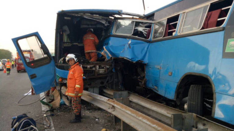 Two drivers in pre-dawn factory bus crash remanded