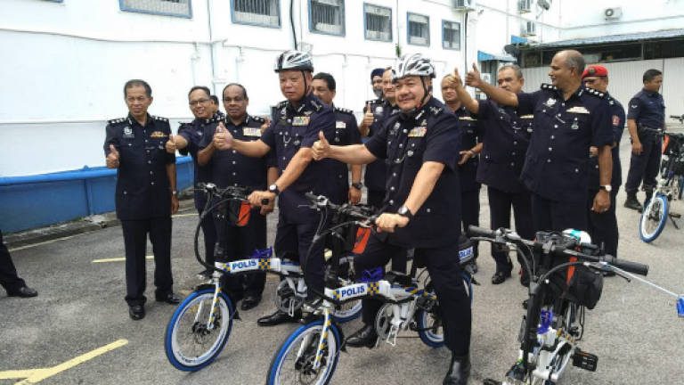 Penang cops set to be first to use electric bicycles for patrolling