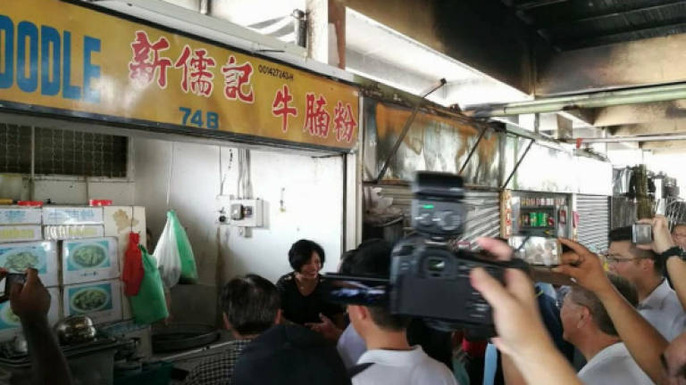 Beef noodle stall in Seremban market untouched by fire