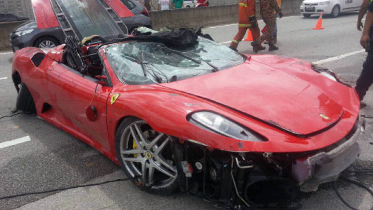 Foreign student crashes Ferrari in Duke highway