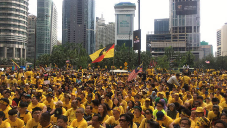 Bersih crowd heads to KLCC