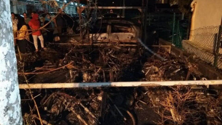 Vehicles destroyed in Bayan Lepas fire