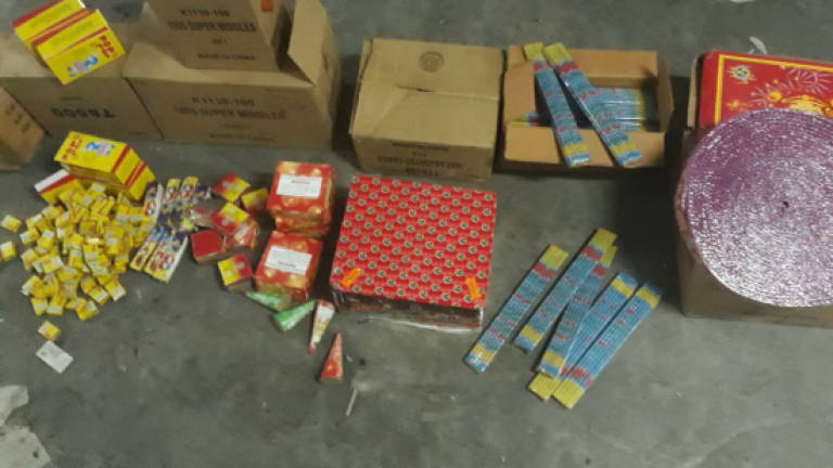 RM100k worth of fireworks seized in Nibong Tebal, lorry driver held