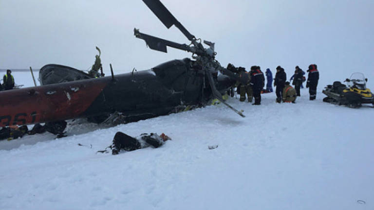 Russian helicopter crash kills 6 in far eastern city