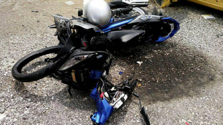 Lorry runs over toddler after ramming motorcycle he was on