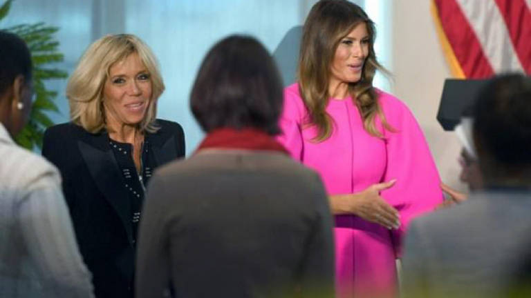 Melania Trump dines with spouses of world leaders at UN