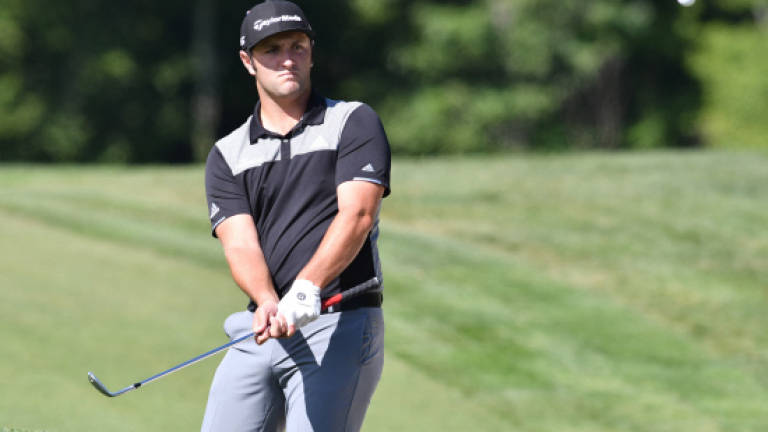 Spain's Rahm roars to halfway lead at Dell Championship