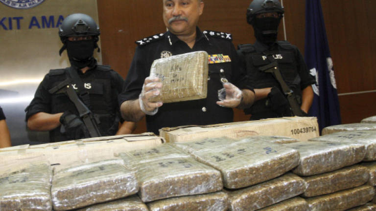 Three arrested, 469kg ganja worth RM2m seized in drug raid