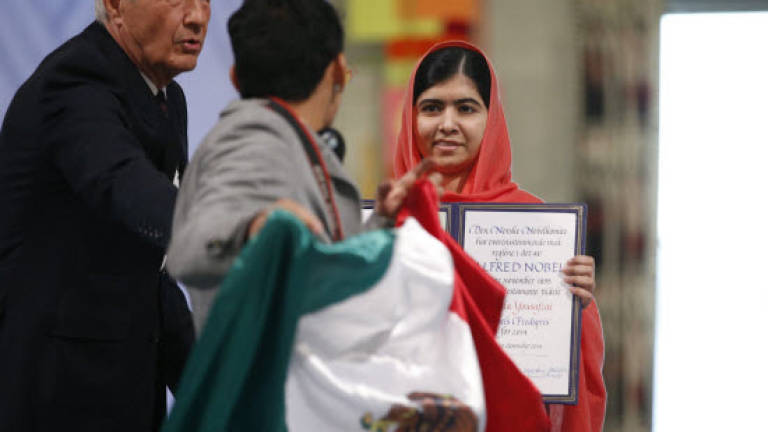 Mexican fined for disrupting Nobel award ceremony