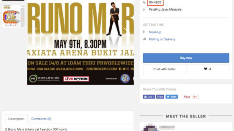 Scalpers make a killing on Bruno Mars concert tickets