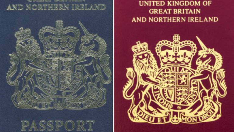 UK passports to change from burgundy to blue after Brexit
