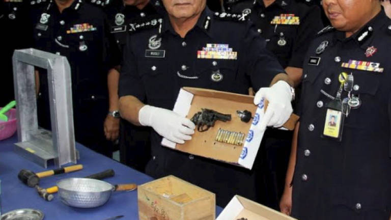 Johor police seize firearms