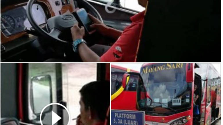 SPAD investigating bus driver caught smoking and using smartphone while driving