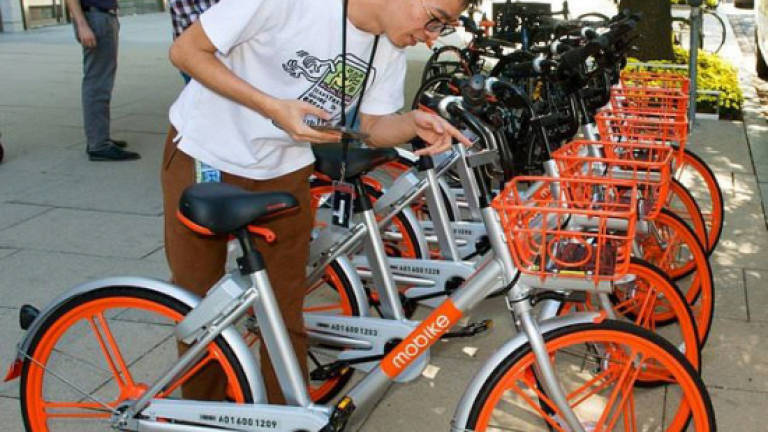Dockless bike-share hits US capital, following craze in China