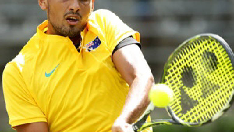 'Not serious' Kyrgios pulls Aussies level in Davis Cup
