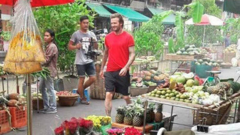 Beckham causes a stir in Bangkok