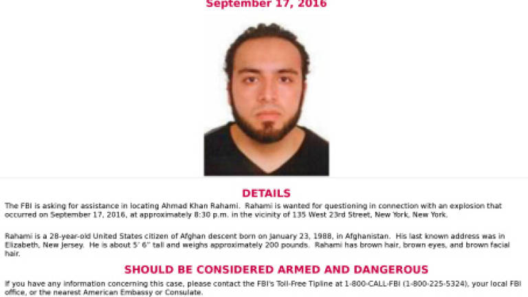 New York police seek 28-year-old man in connection with bombing