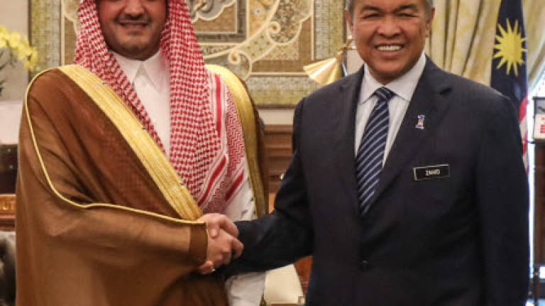 DPM Zahid receives courtesy call from Saudi Prince Abdulaziz