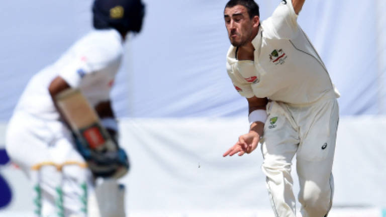 Aussie bowlers chip away against Sri Lanka