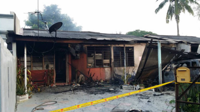 Charred remains of child found after terrace house fire