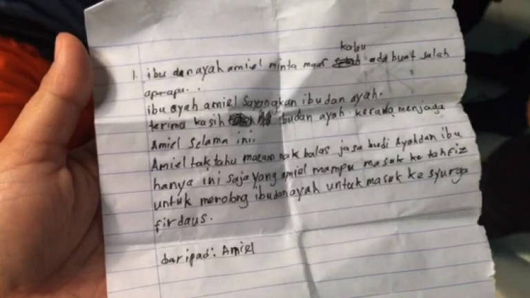 Student penned heart-wrenching letter to parents before tragic death