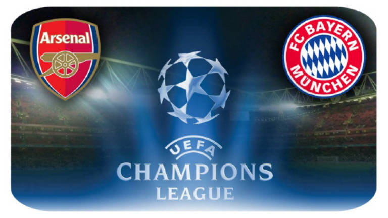 Arsenal get Bayern again in Champions League last 16
