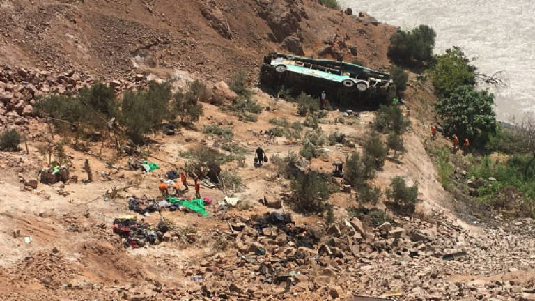 Forty-four dead after bus tumbles from Peru mountain road