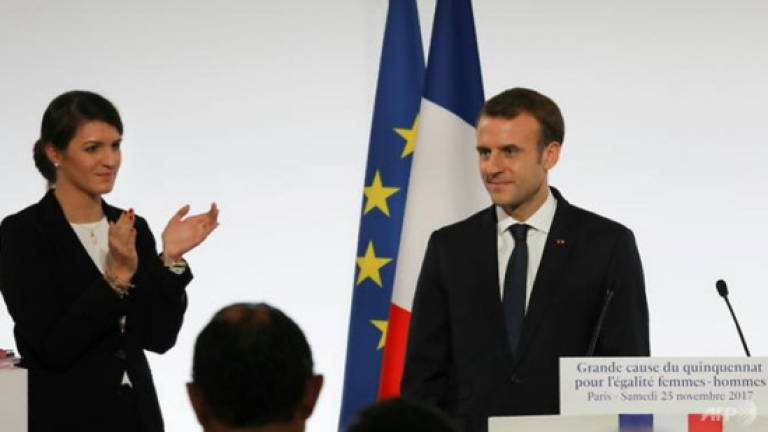 France's Macron vows to combat 'shameful' violence against women