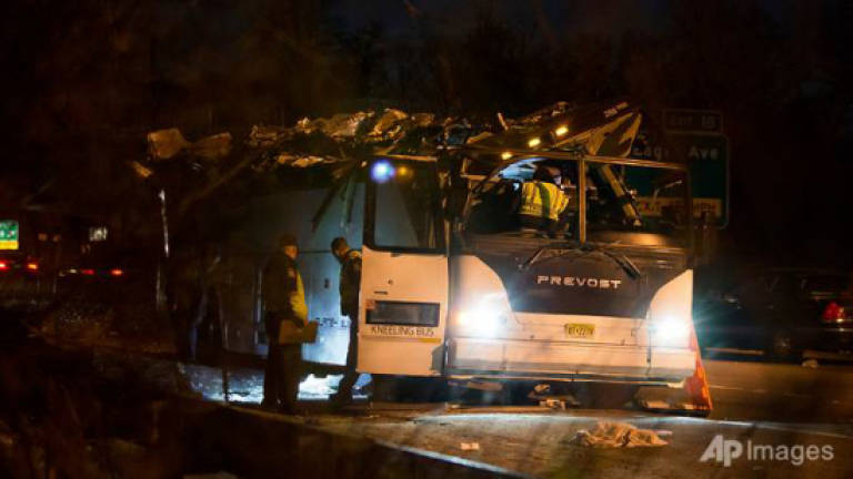 Dozens injured in New York bus crash
