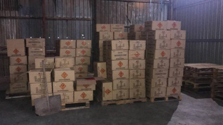 RM100k worth of fireworks seized in Nibong Tebal, lorry driver held