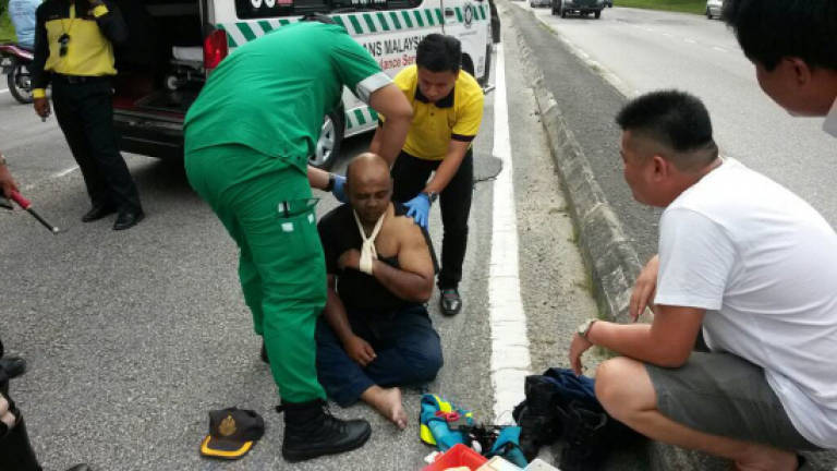RTD officer seriously injured after irate lorry driver tips over truck