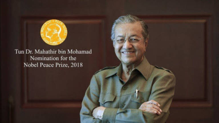 Petition pushes for Tun M to be nominated for the Nobel Peace Prize