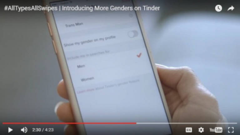 Tinder introduces trans-friendly gender options