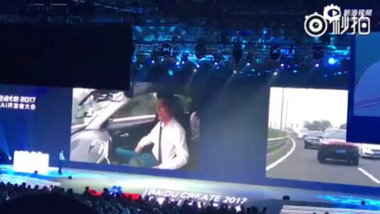 Baidu CEO in trouble after live-streaming himself in driverless car